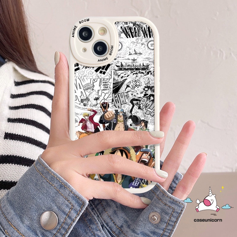 Case Motif Kartun Anime One Piece Redmi 10a1 12C 9 10C K40s 9A 10A 9C 9T Note10 11 10s 11s 10Pro 8 9 9Pro 9s 11Pro+8Pro POCO X3 NFC Pro M3 F4 Mi 12 11 Lite 11T Soft Cover Luffy Lucu