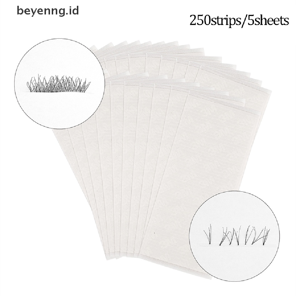 Beyen 250strips Tape Perekat Volume Eyelash Extension Lashes Storage Sticky Strip ID