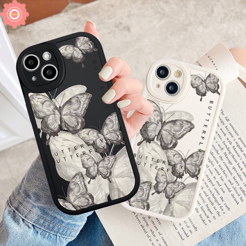 Fantasy Butterfly Case Oppo A54 A74 A55 A3S A15 A57 A17K A95 A17 A16 A5s A96 A76 A16E A92 A1K A7 A9 A5 A77s A12 A16K Reno 5F 5Z 8 7 7Z 5 A53 A31 Sarung Pelindung Kamera Shockproof