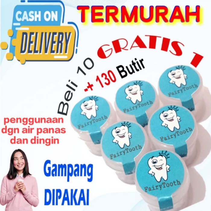 BAHAN PEMBUAT GIGI PALSU SENDIRI /TEMPTOOTH/FAIRYTOOTH TCI