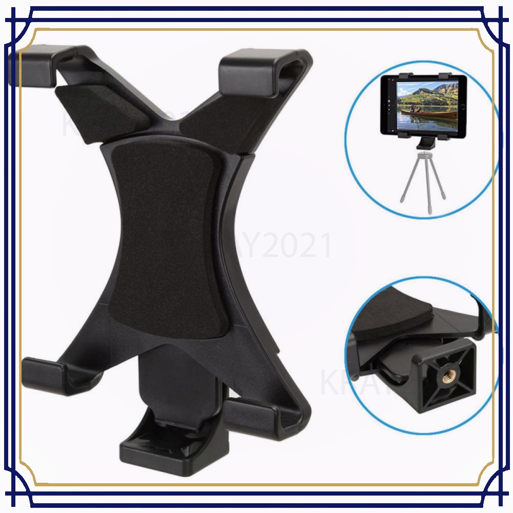 Universal Tablet Holder Mount 1/4 Screw Bracket Tripod -TP043