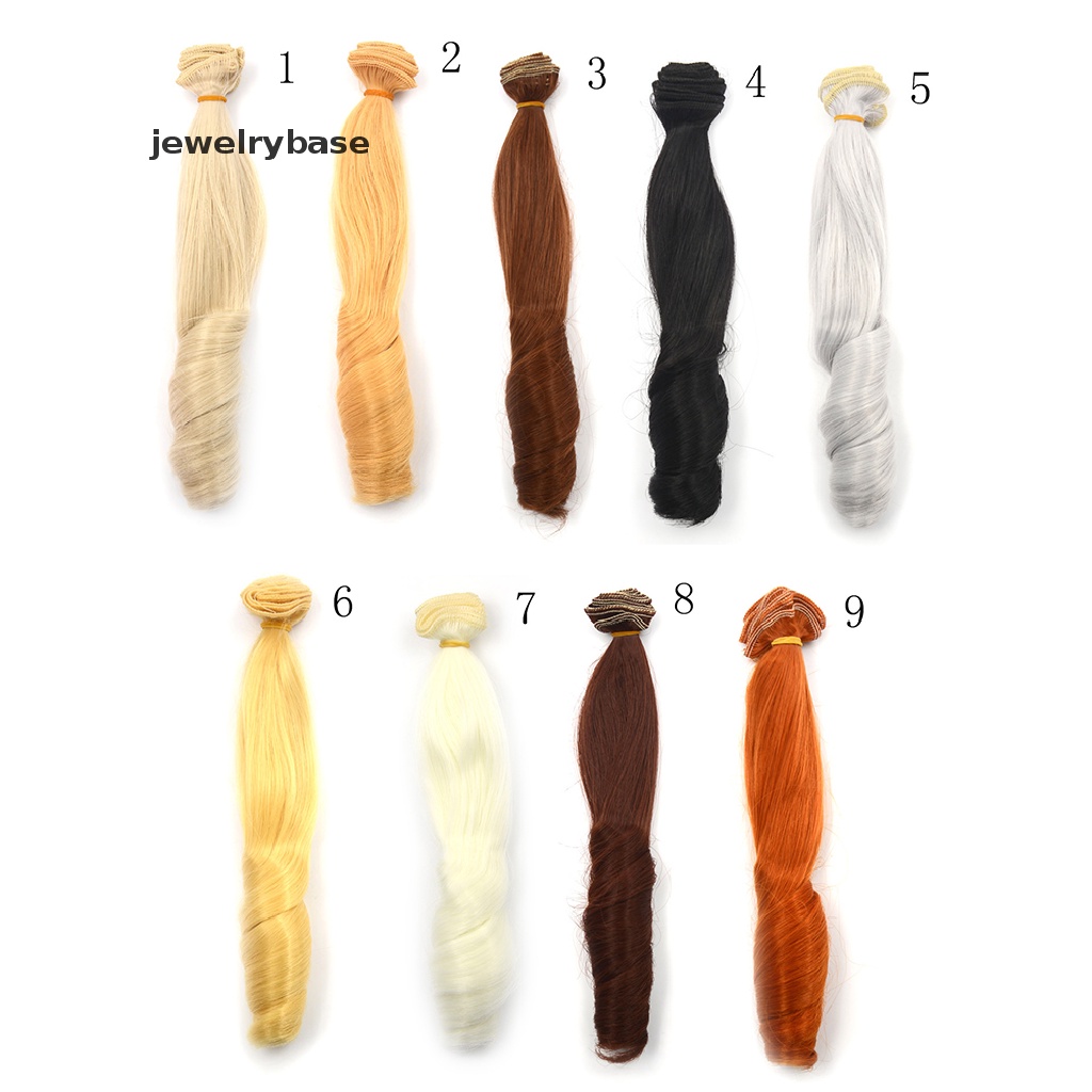 [jewelrybase] Wig Boneka Keriting Warna Alami Tebal 20CM Untuk1Per31 /4 1/6 BJD Butik Rambut Boneka DIY