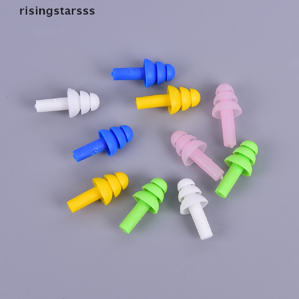 Rsid Span-new 5pasang Silikon Ear Plugs Sleep Earplugs Noise Reduction Renang Earplugs Jelly