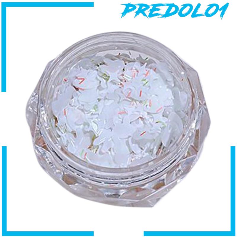 [Predolo1] Nail Glitter Sequin Nail Art Untuk Pesta Makeup Festival Pertunjukan Panggung