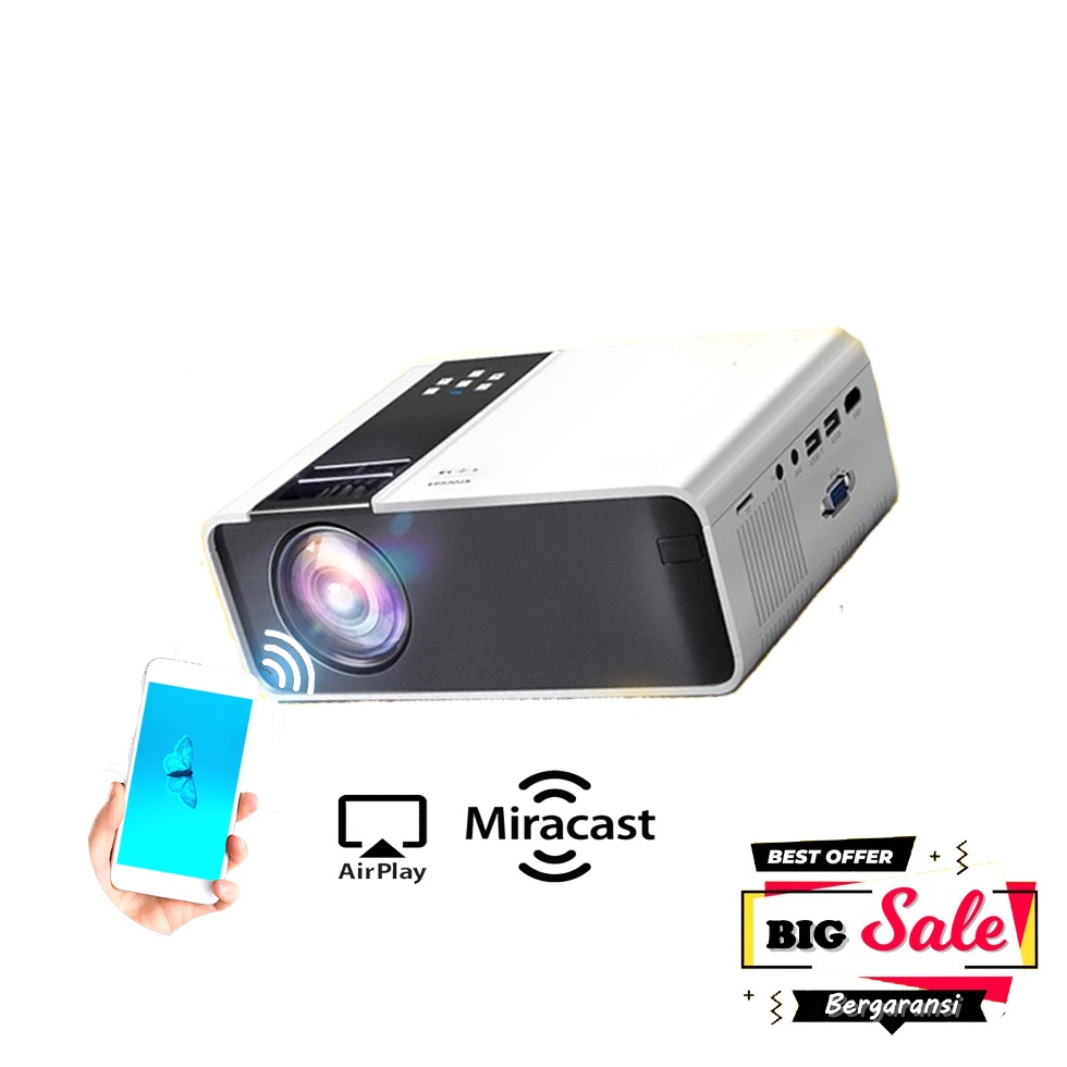 Proyektor 4500 lumens / Projector / Infocus / Proyektor Wifi / Proyektor Hp Original / Mini Projecto