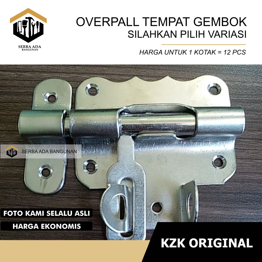 Slot Pintu Gudang 2 Inci 3 Inch l Grendel Gembok Selot Slot Overpal Tempat Cantolan Gudang Jendela l Barrel Bolt