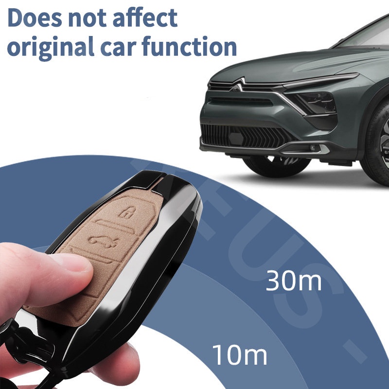 Citroen Zinc Alloy Kulit Case Kunci Mobil Full Wrap Cover Smart Key Protector Untuk Citroen c3 c4 c5