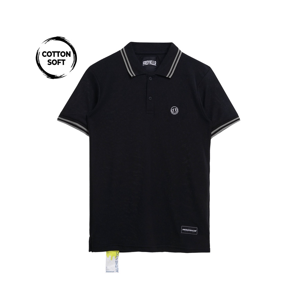 KAOS POLO FRIDAY KILLER | DIPPY POLO BLACK GREY