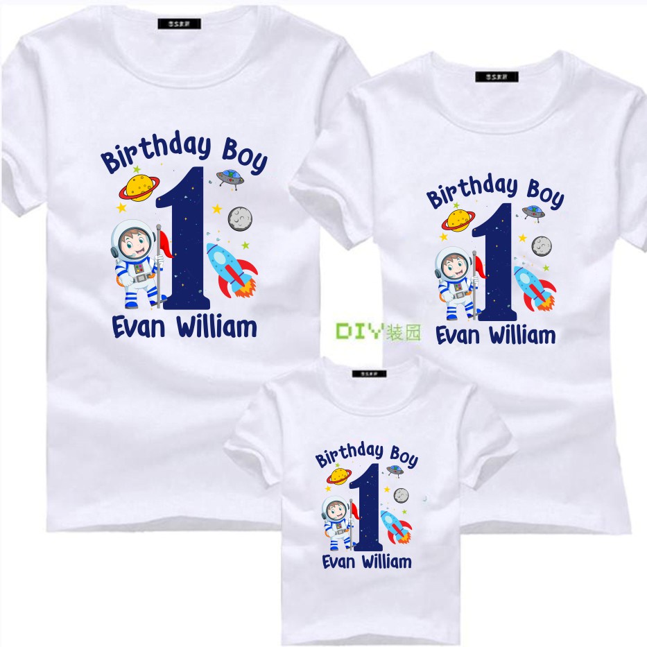Tshirt kaos distro dewasa dan anak family couple birthday boy nama kamu