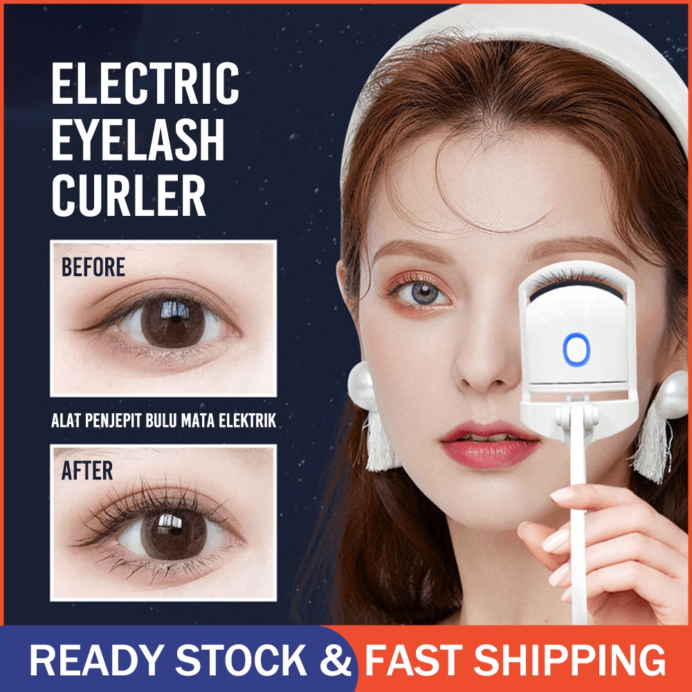 Electric Eyelash Curler EC1 Big Eye Curling Long-lasting Hold Penjepit Bulu Mata Elektrik