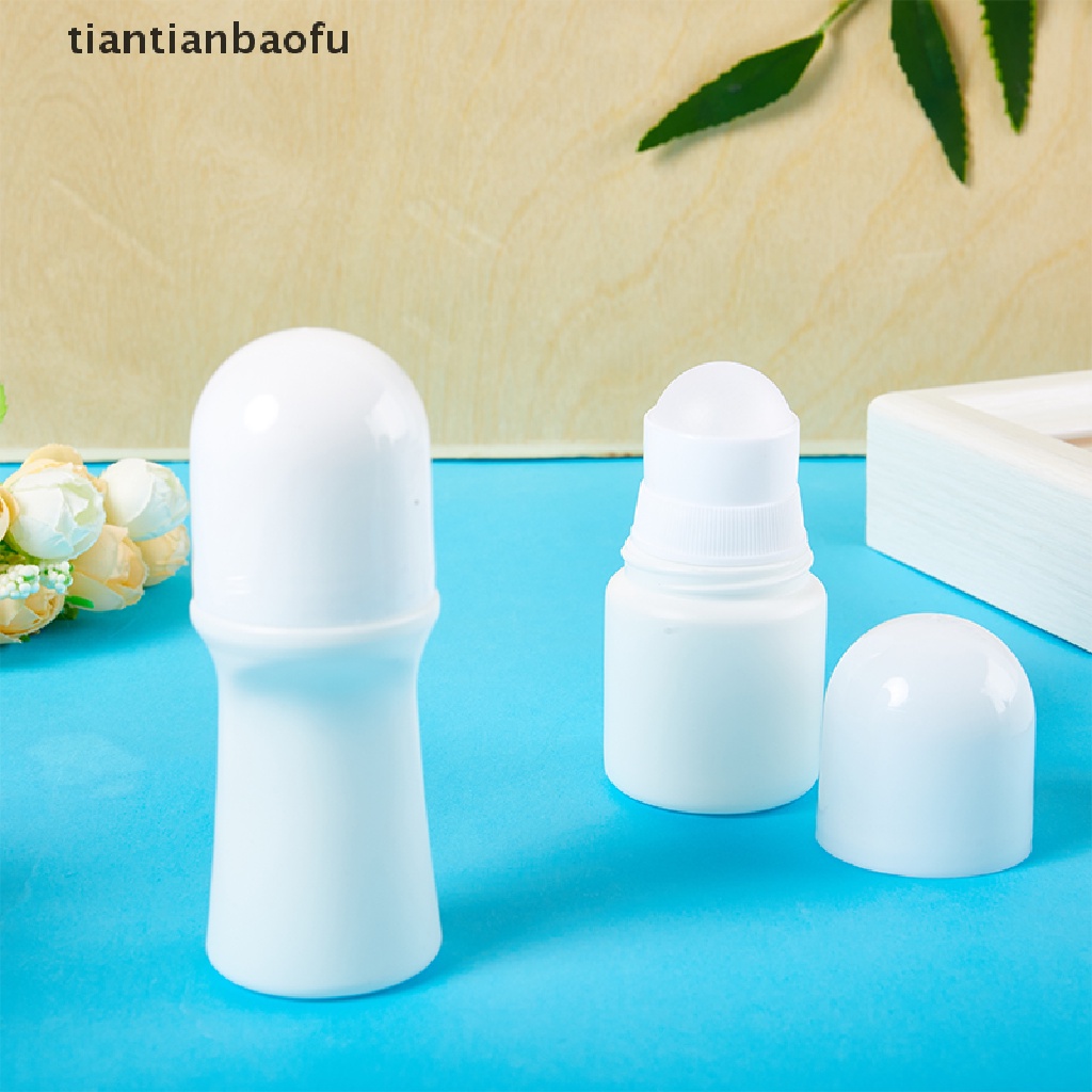 [tiantianbaofu] 5pcs 30ml Botol Roll on Plastik Kosong Obat Isi Ulang Butik