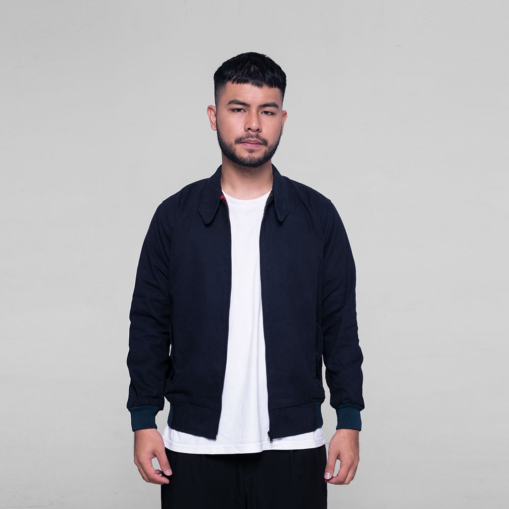 Fargo Jaket Pria Harrington Jacket Navy