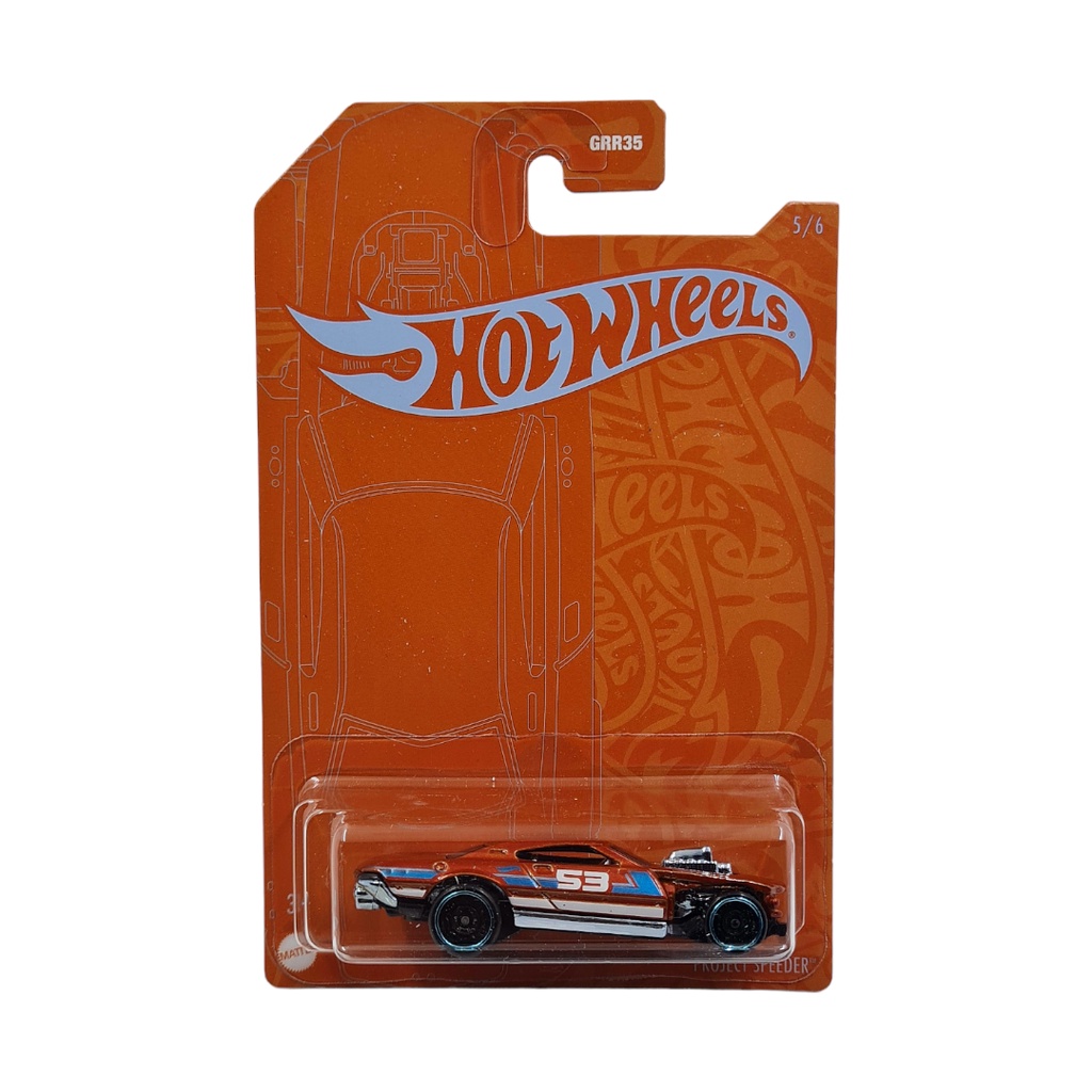 Hot Wheels Orange Blue Project Speeder