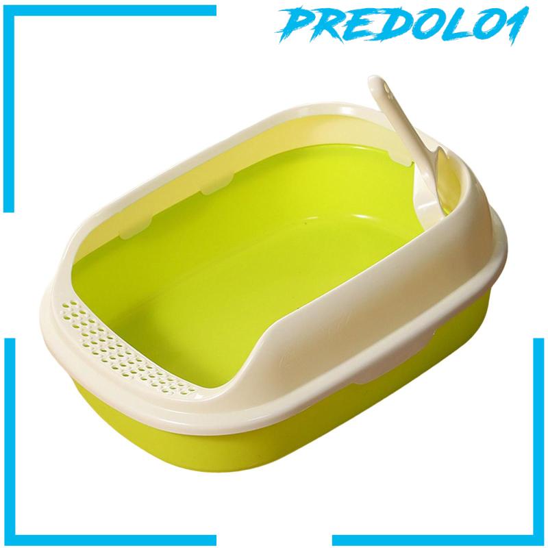 [Predolo1] Cat Litter Box Kitten Toilet Pet Litter Tray Wadah Kotoran Kucing Pispot