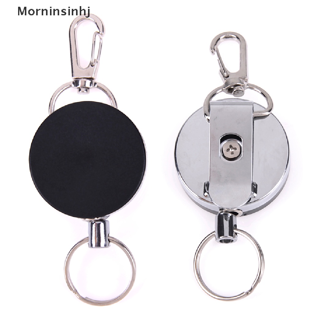 Mornin Resilience steel wire rope keychain Gantungan Kunci alarm Ditarik sporty  Id