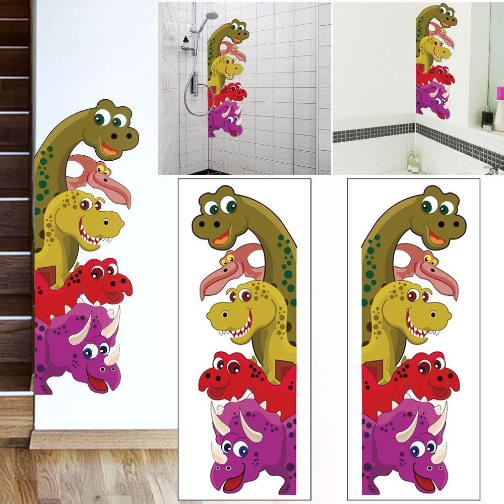 TOP Lucu Probe Dinosaurus Stiker Nursery Ruang Tamu Kamar Tidur Anak Wall Decals