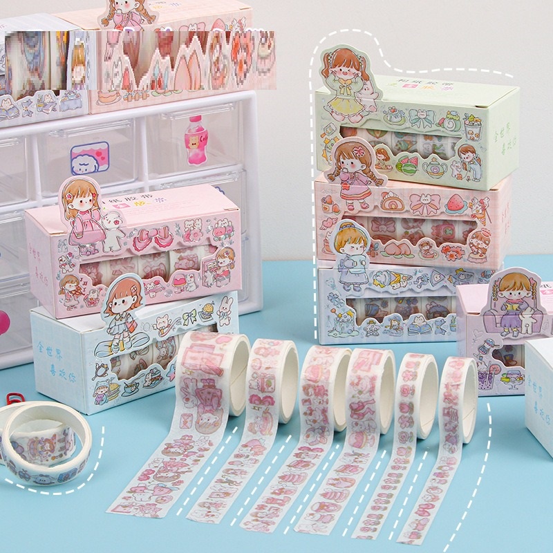 

Stiker Isolasi Kertas Sticker Washitape Bermotif Sticky Stamp OSM-ST0269