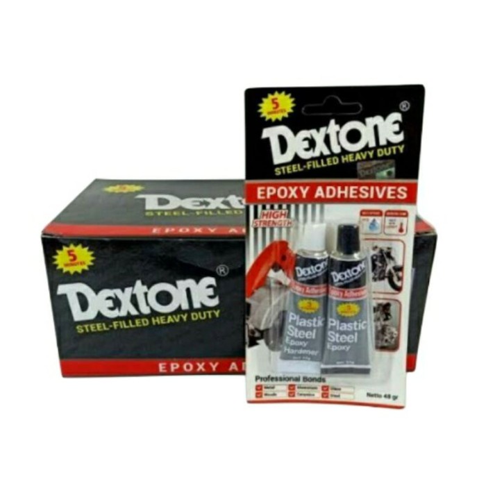 

Dextone Lem Besi Epoxy Adhesives - Lem Serbaguna Dextone 48gr