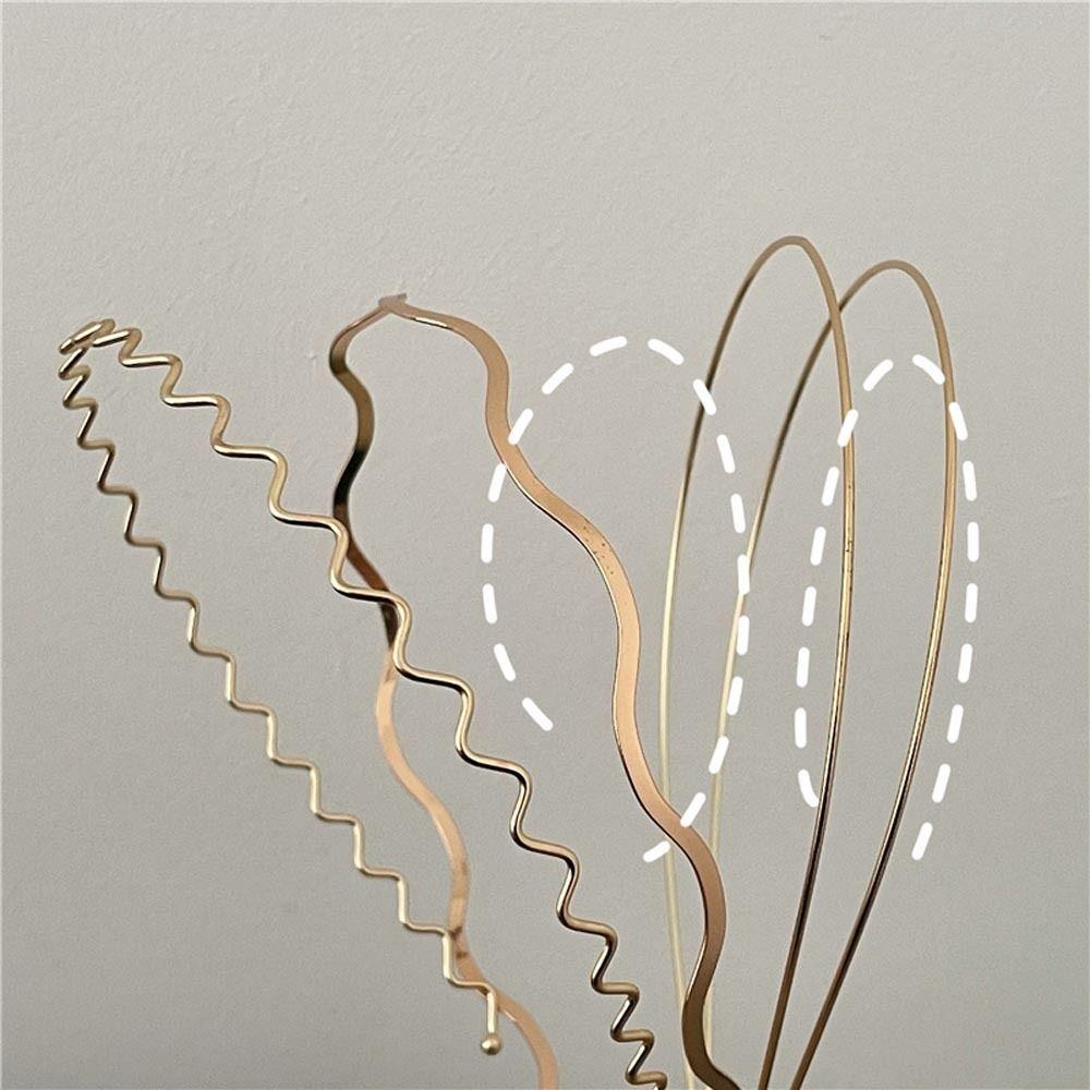 Agustina Gelombang Bando Hiasan Rambut Untuk Gadis Fashion Hiasan Kepala Non Slip Hairband Cuci Muka Bando Baru Hiasan Kepala Double Layer Headband Sylish Rambut Hoop Korea Head Wrap