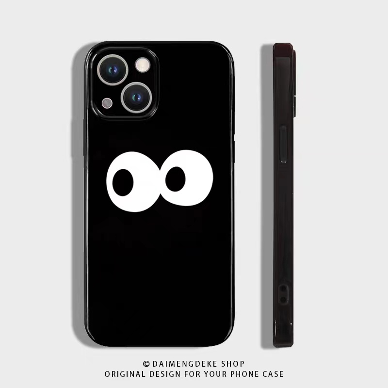 IPHONE Ins Pola Pasangan Cocok Untuk Iphone14 14pro 14plus 13 13pro 13prm iPhone12 7Plus 8Plus Xr XS 13 Pro Max Empat Sudut Casing Ponsel Tahan Guncangan