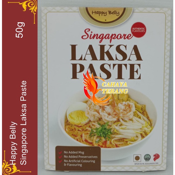 

Terlaris ✨ -Happy Belly Singapore Laksa Paste 50g Bumbu Masak Instant Singapore- 2.2.23