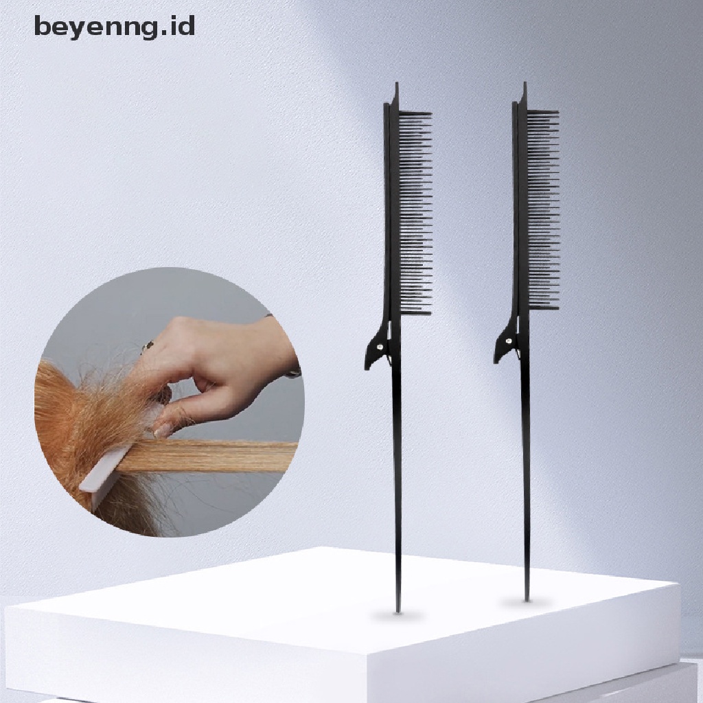 Beyen Hairdressing Sisir Rambut Highlight Foiling One-way Sectioning Weave Dengan Hair Clip ID