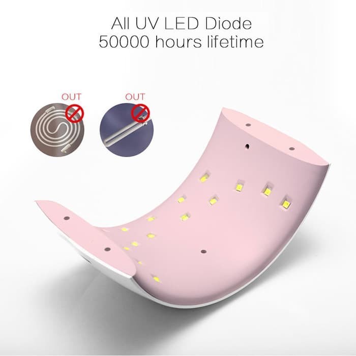 Alat Pengering Kutek Kuteks Kuku UVLED Nail Dryer Lamp Sun 9C 24W Pro