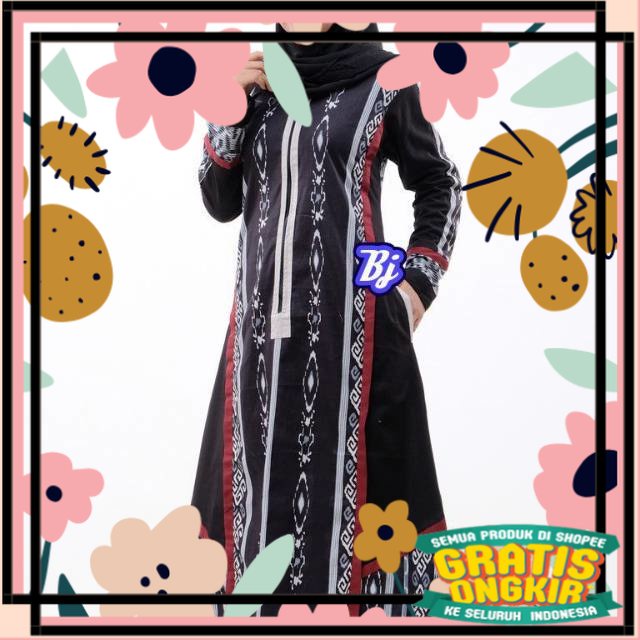 GAMIS BATIK TUNEECA KOMBINASI size S M L XL XXL / lucu