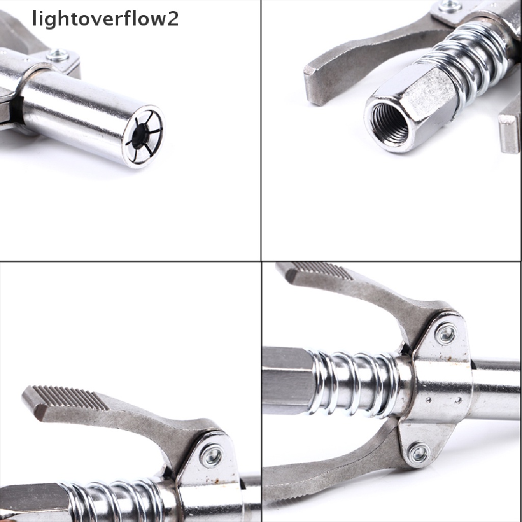 [lightoverflow2] Grease Tool Coupler Heavy-Duty Quick Lock and Release Double Handle [ID]