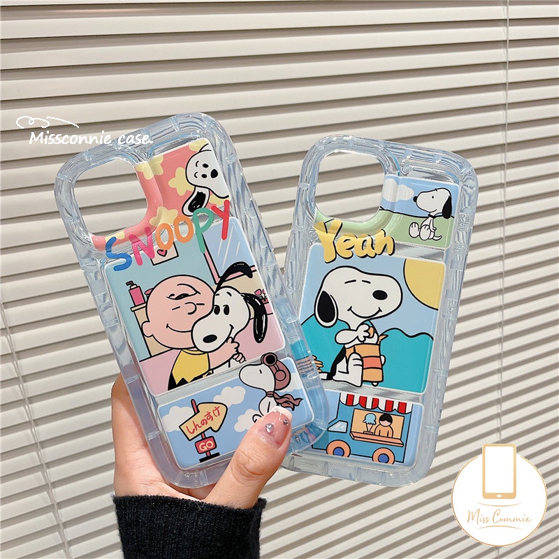 Casing Tpu Lembut Snoopy Kartun Untuk Redmi 10 12C 10C 9 9A 10A 9C NFC 9T A1 Redmi Note8 9 10s 10 11 11s Note10s Note10 POCO F4 Kartun Charlie Brown Airbag Shockproof Back Cover