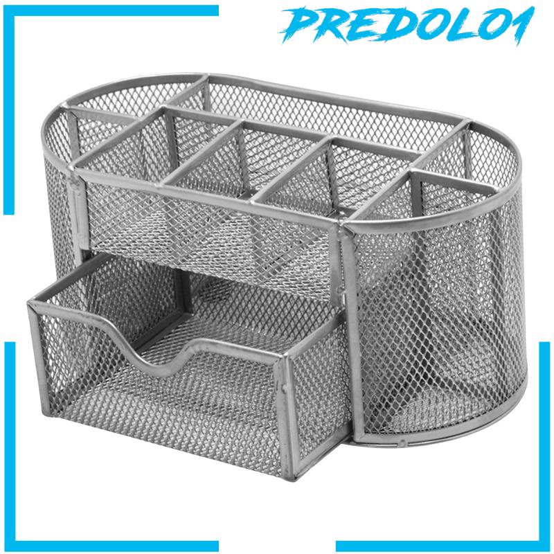[Predolo1] Rak Holder Pen Organizer Meja Bahan Metal Tempat Penyimpanan Untuk Pasokan Alis Art