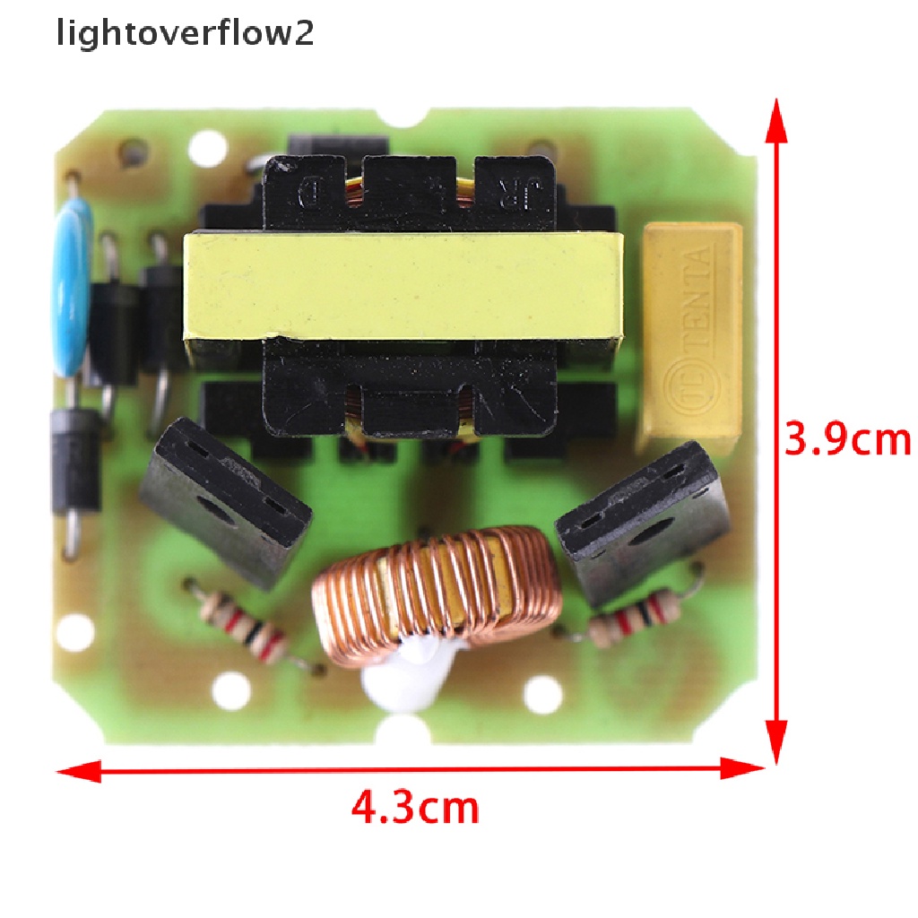 [lightoverflow2] 40W DC-AC 12V to 220V step-up transformer boost module inverter [ID]