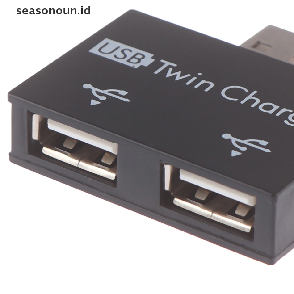 Seasonoun Eksternal 2port USB Splitter USB HUB Micro USB Power port Adaptor Multi port  .