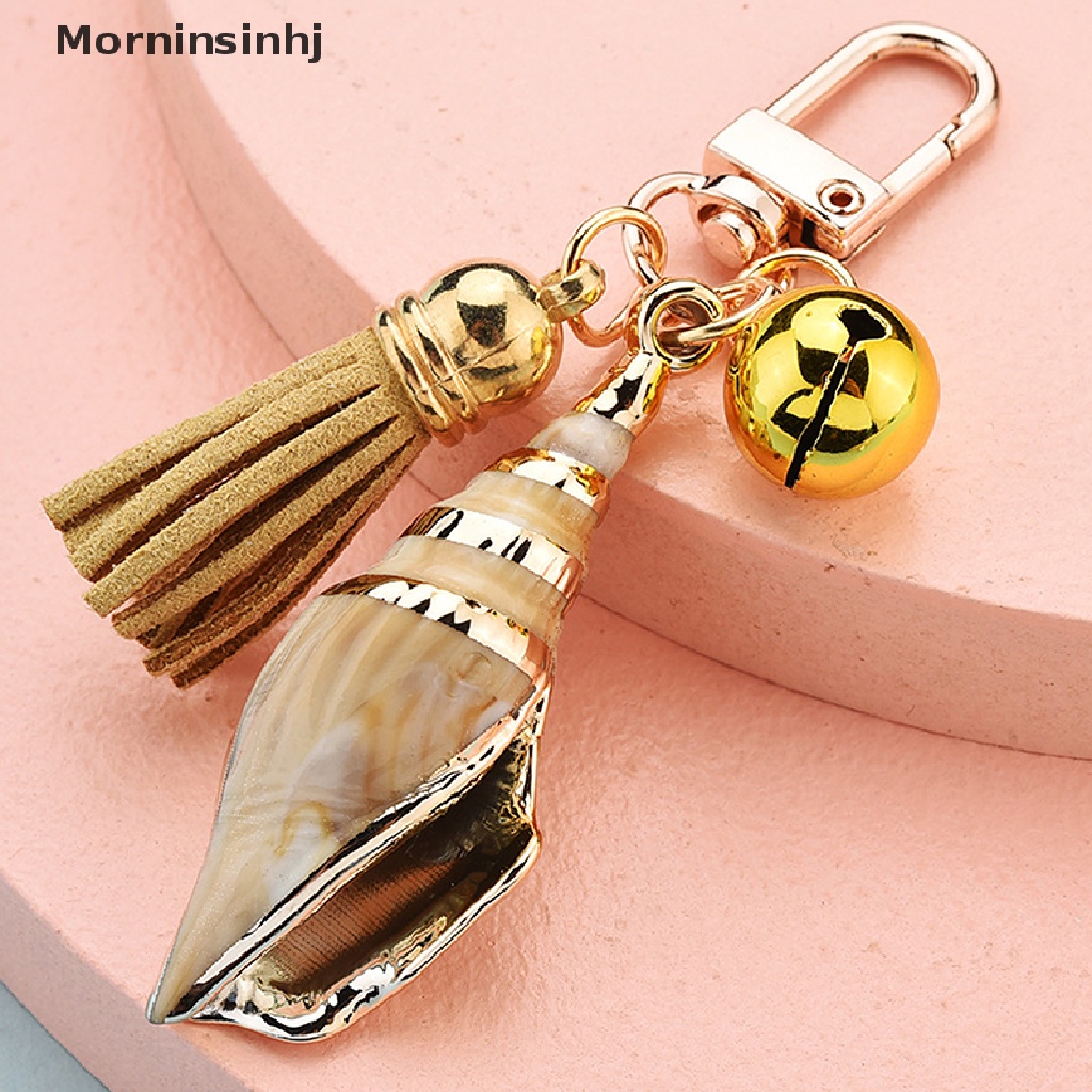 Mornin Baru Indah Keong Gantungan Kunci Mutiara Shell Rumbai Keyring Ch Perempuan Tas Ornamen Fashion Diy Aksesoris id