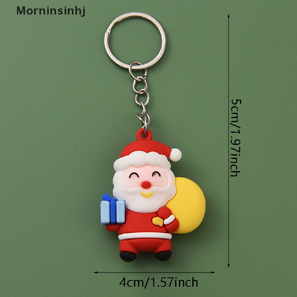 Mornin Christmas Series Santa Claus Pohon Natal Gantungan Kunci Untuk Ransel Liontin Boneka Elk Lucu Key Ring Untuk Hadiah Teman Anak id