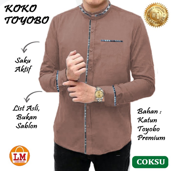 RAJA - BAJU KOKO KEMEJA KURTA PRIA LAKI LAKI DEWASA UKURAN S M L XL XXL 3XL JUMBO LENGAN TANGAN PANJ