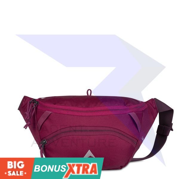 Tas Pinggang Cewek EIGER1989 LINDEN 1.0 WAIST BAG Burgundy 91000 5954  Original MURAH AWET KECE BAND