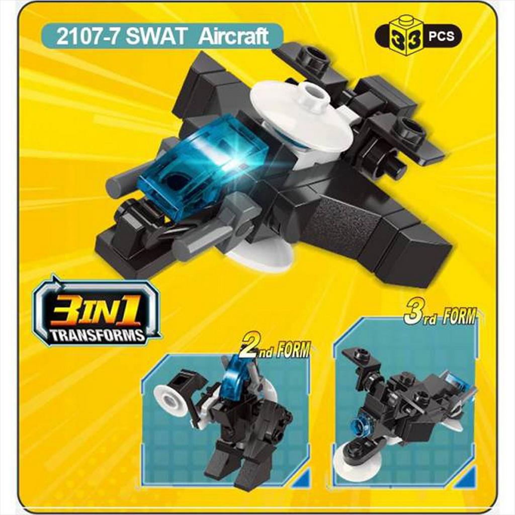 QMAN Fire Swat 3in1 SWAT Aircraft 2107-7