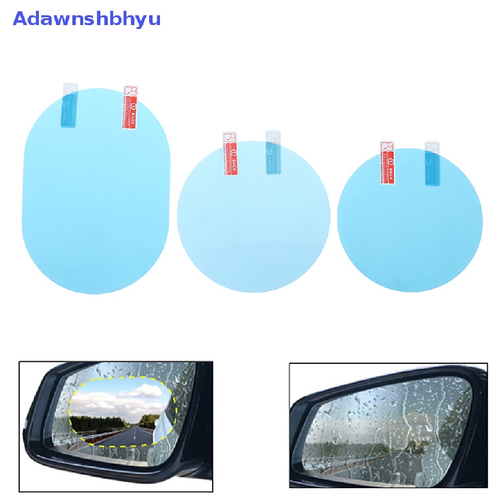 Adhyu 2PCS Stiker Kaca Spion Mobil Anti Hujan Film Pelindung Anti Kabut Pelindung Rain Shield ID