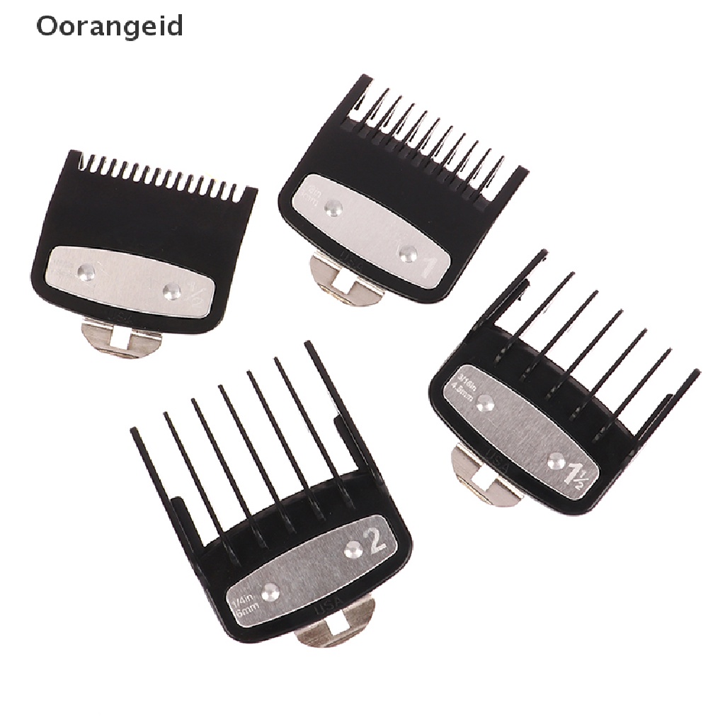 [orange * Bagus] 10Pcs/Set Hair Clipper Limit Comb Guide Attachment Size Pengganti Barber [ID]