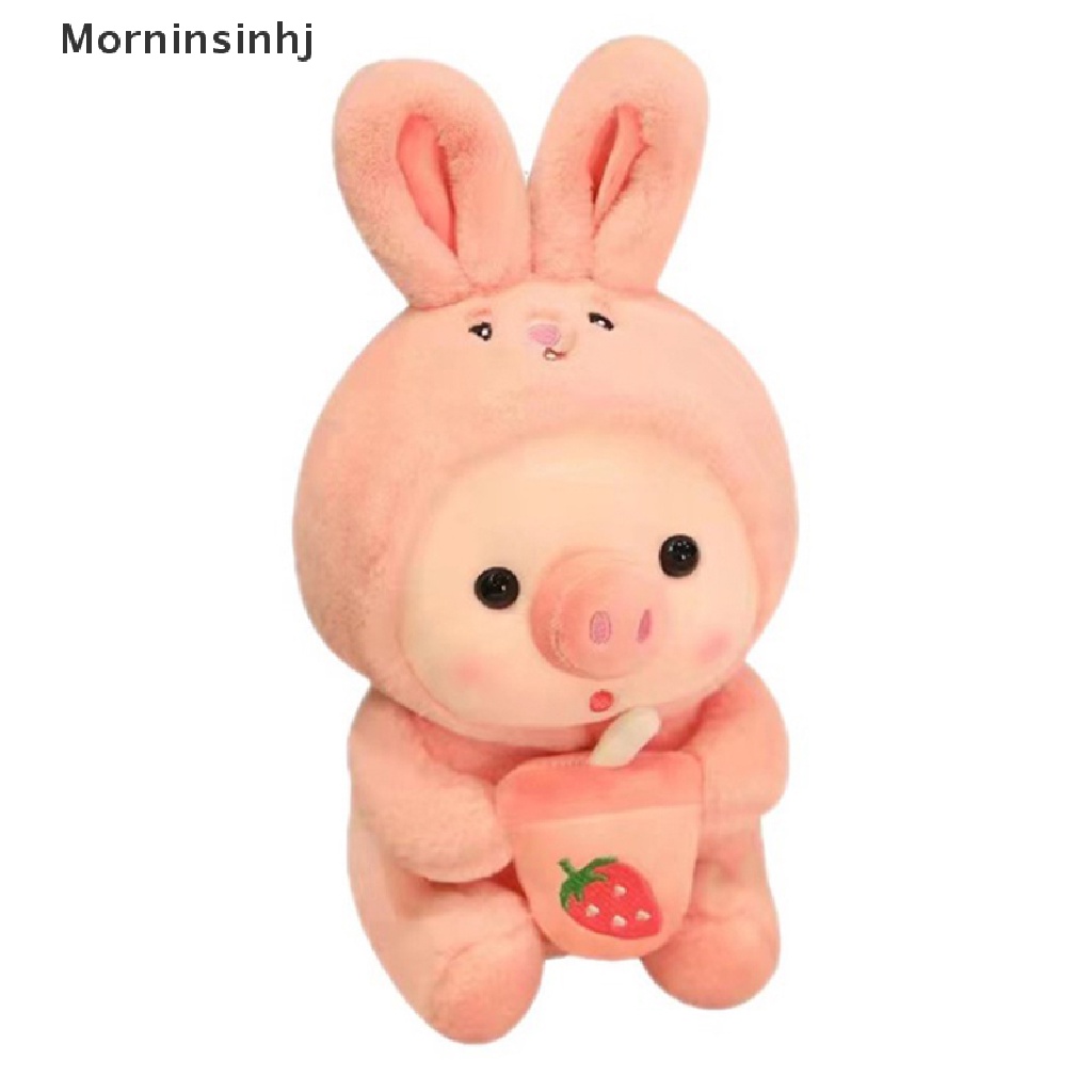 Mornin 1 Pc 25 cm Cosplay Unciorn Kodok Harimau Kelinci Boab Teh Plushie Babi Merah Muda Mainan Mewah Gadis Cuddly Baby Appease Doll Hadiah Ulang Tahun id