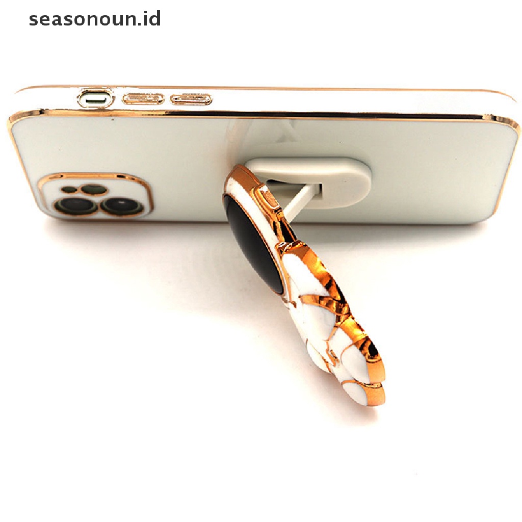 Seasonoun Tempat Ponsel Kartun Astronot Memegang Cincin Bintang Tiga Dimensi Tempel Ponsel Stand Dukungan Untuk Ponsel.