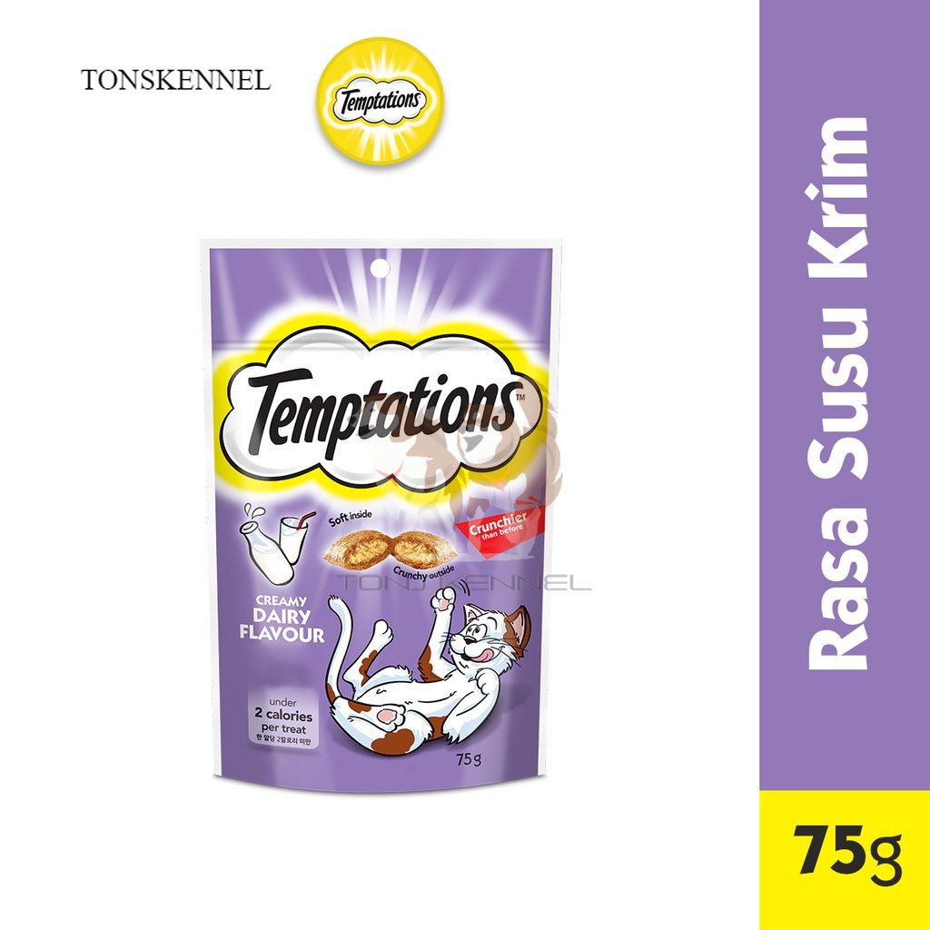 TEMPTATIONS Snack Kucing 75gr 75 gr 75g 75 g Temptation