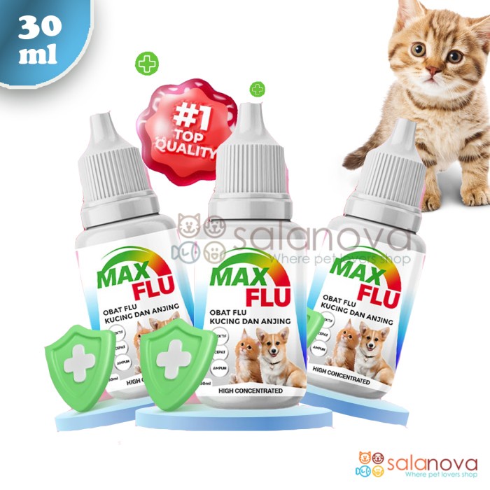 Max Flu 30ml Obat Flu Kucing, Anjing