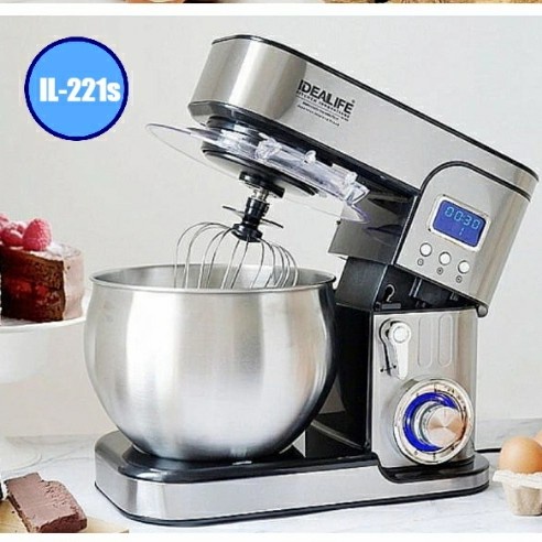 Mixer Berdiri Idealife IL-221S 6 kg Stainless Steel 1300W