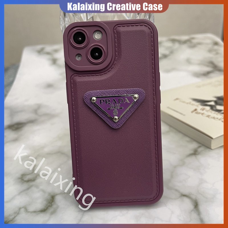 IPHONE Casing Ponsel Bentuk Prada Untuk Iphone14 Pro Max13 12 11 ProMax Xs Max Xr X Xs Casing Hard Red Soft Back Cover