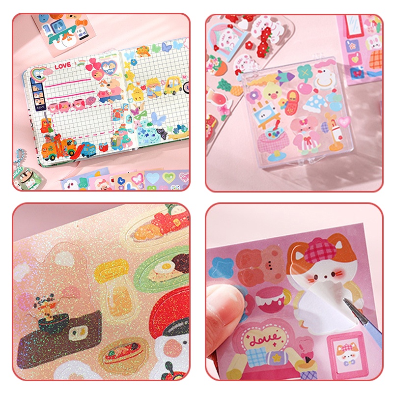 100 Pcs/Set Lucu Kartun Dongeng Mimpi Kartu Stiker Set Untuk Scrapbooking DIY Seni Kerajinan Dekorasi Tangan Akun Tahan Air Stiker Alat Tulis