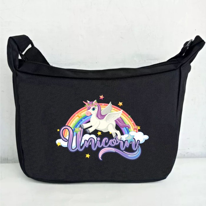 tas slempang anak perempuan unicorn kuda pony poni uniqlo unicron Win