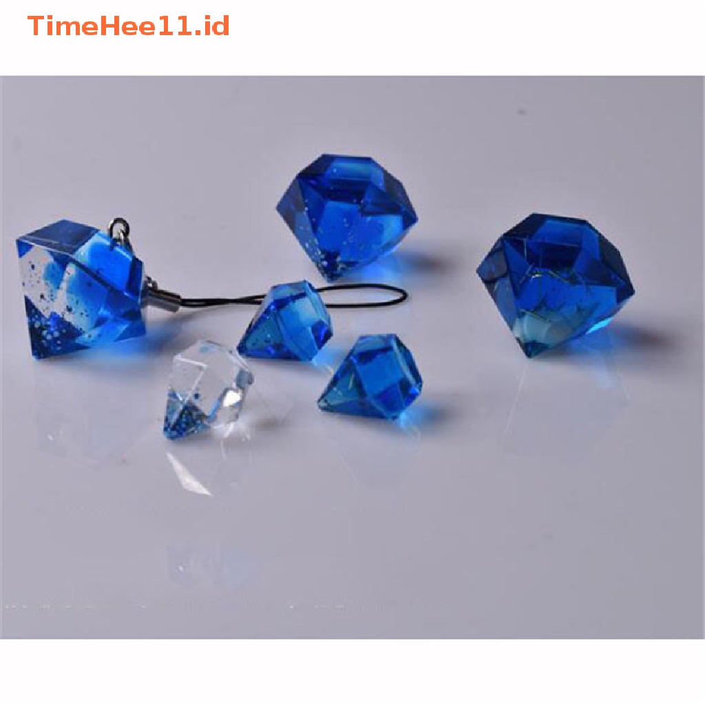 Timehee Cetakan Silikon Transparan Resin Hias Craft DIY diamond Mold ID