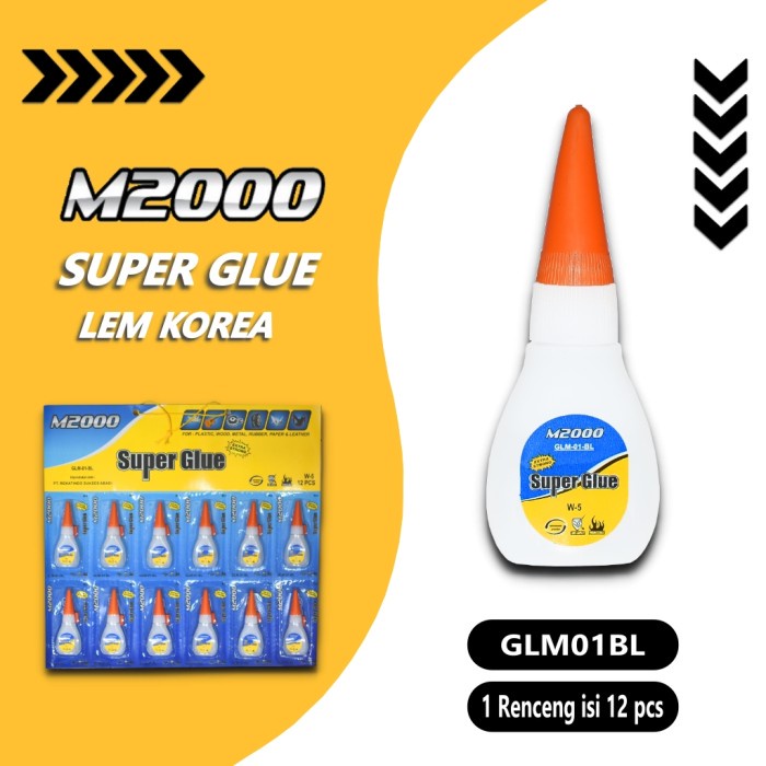 

ARS04 Lem Korea Asli M2000 Lem Super Glue Lem Besi Kayu Keramik Kaca - GLM01BL